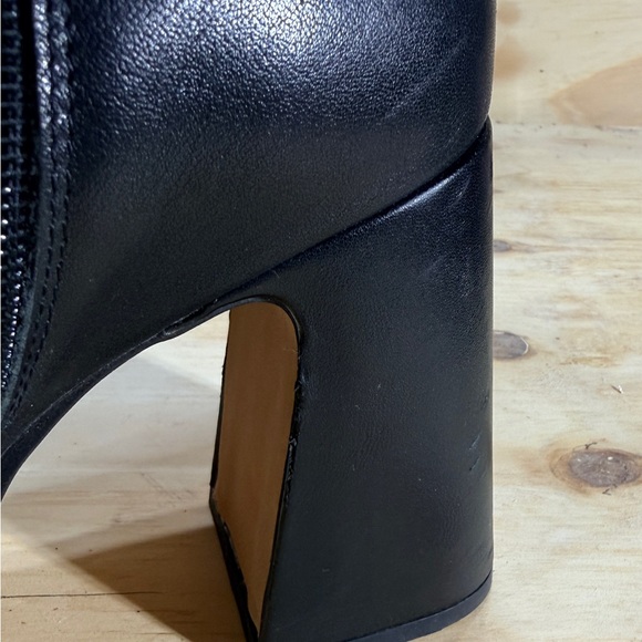 Steve Madden Sleek Black Heeled Boots - Picture 6 of 14